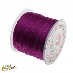 Goma elástica para enhebrar bisutería - Morado.