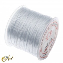 Goma elástica para enhebrar bisutería - Blanco