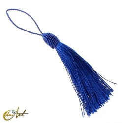 Borlas coloridas con lazada - Azul.