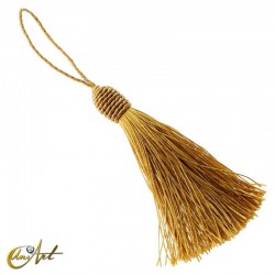Borlas coloridas con lazada - Paja