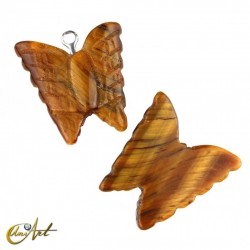 Natural gemstone butterfly - Tiger Eye