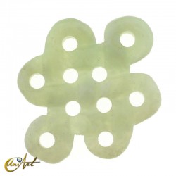 Nudo infinito en piedra natural - grande - Jade Verde