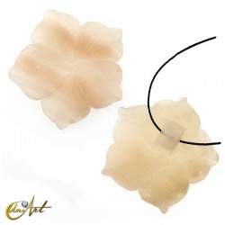 Flower of varied stones - Peach aventurine