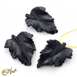 Hoja tallada en piedra natural - Ónix