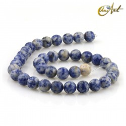 Tiras de jaspe azul moteado - 10 mm