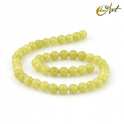 Lemon Jade round beads - 8 mm