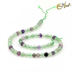 Fluorite round beads - 6 mm