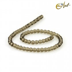 Cuarzo ahumado, cuentas redondas - 6 mm