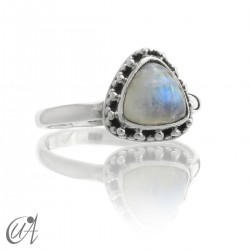 Moonstone ring in 925 silver, Thira - 18