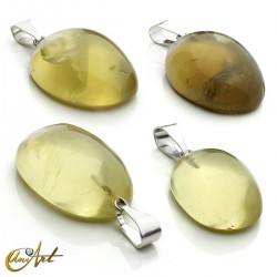 Lemon quartz pendant