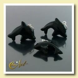 Colgante Delfín Tamaño Grande en varias piedras - Ónix