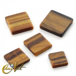 Tiger eye - square gemstone - 20 mm
