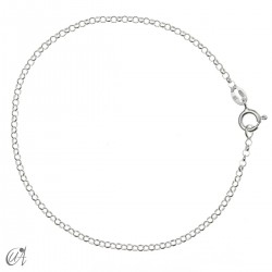 Sterling silver – rolo chain bracelet 1.8 mm - 19 cm
