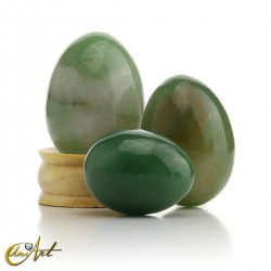 Huevos de cuarzo verde - 100 gramos