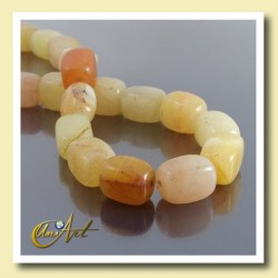 Yellow Jade Beads Quadrangule shape - 15 mm