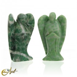 Ángel tallado en jaspe - Jaspe Verde
