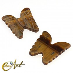 Mariposa de piedra semipreciosa - Ojo de Tigre