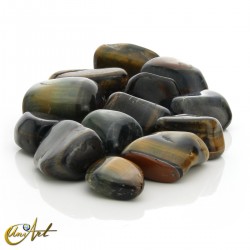 Hawkeye tumbled stones, bag of 200 grams