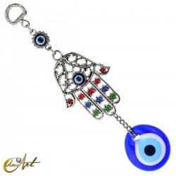 Hand of Fatima with the turkish evil eye to hang