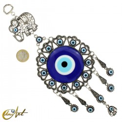 Turkish evil eye amulet with lucky elephant