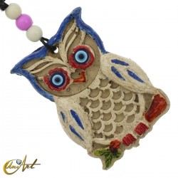 Ornament to hang, hand of Fatima or Owl - Búho