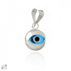 Evil Eye silver pendant - Round