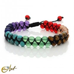 Pulsera doble con los colores de los Chakras