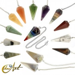 Pack de 12 Péndulos de cuarzos y minerales - bolsillo