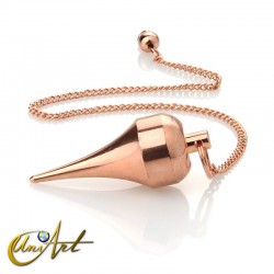 Pointed metal pendulum - Color: cooper