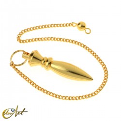Egyptian pendulum in metal - Color: brass