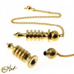Isis metal pendulum with chamber - Color: brass