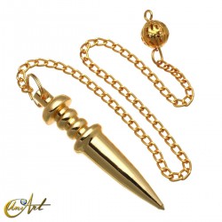 Metal pointer pendulum - Color: brass