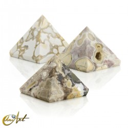 Jasper pyramids - Ocean jasper