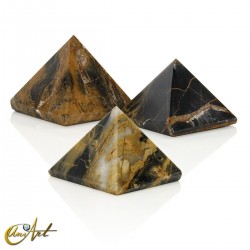 Jasper pyramids - Wood Jasper