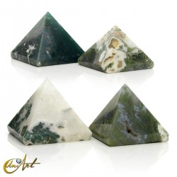 Green agate pyramid
