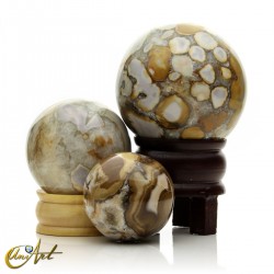 Ocean jasper, spheres - 6.2 cm