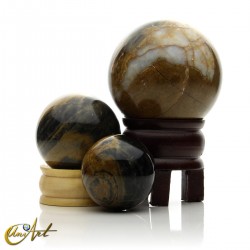 Wooden jasper spheres - 4.6 cm