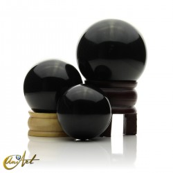 Esfera de jaspe negro - 4.4 cm