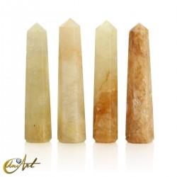 Golden quartz points