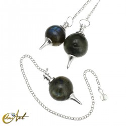 Spherical pendulum in natural stone - Labradorite