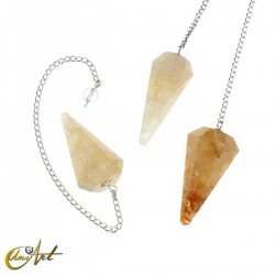 Péndulo de cuarzo (India) - Cuarzo Dorado