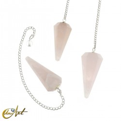 Péndulo de cuarzo (India) - Cuarzo Rosa