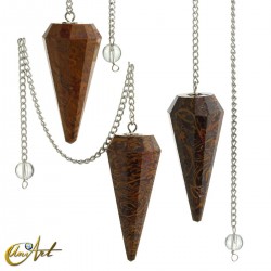 Péndulo de jaspe - Jaspe coquina