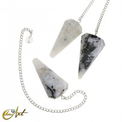 Péndulos de piedra luna o de piedra sol - Piedra luna Arco Iris