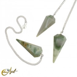 Natural gemstones pendulums - Green Serpentine