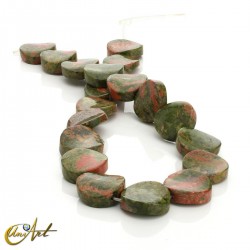 Unakite Beads - Twister Disc - 20 mm