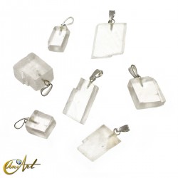 Calcite optic, pendant