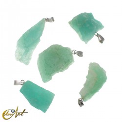 Rough amazonite pendant