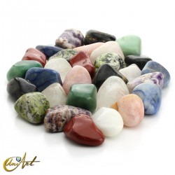 Bag of 5 kilos of mixed tumbled stones - Large