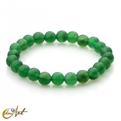 Agate beads bracelet - 8 mm - Green Agate